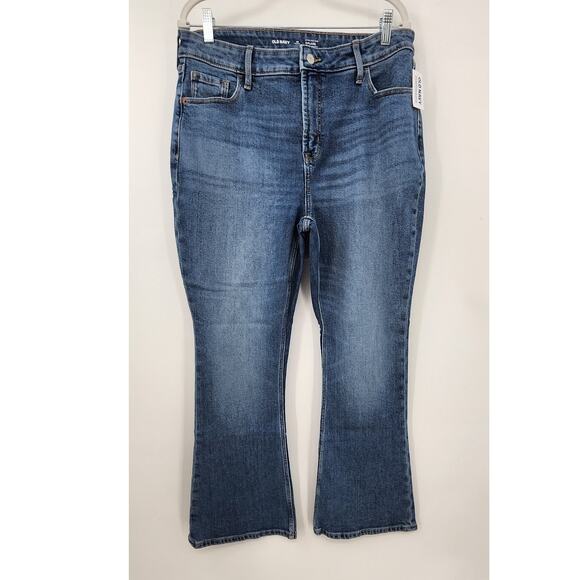 New NWT Old Navy Extra High Rise G Flare Size 14 P Clover Wash - Picture 3 of 11